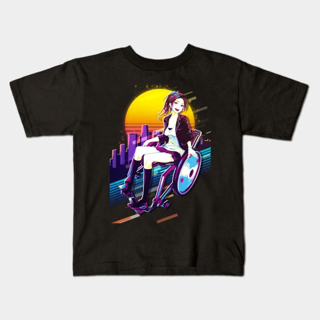 Guilty Crown - Ayase Shinomiya Kids T-Shirt by 80sRetro